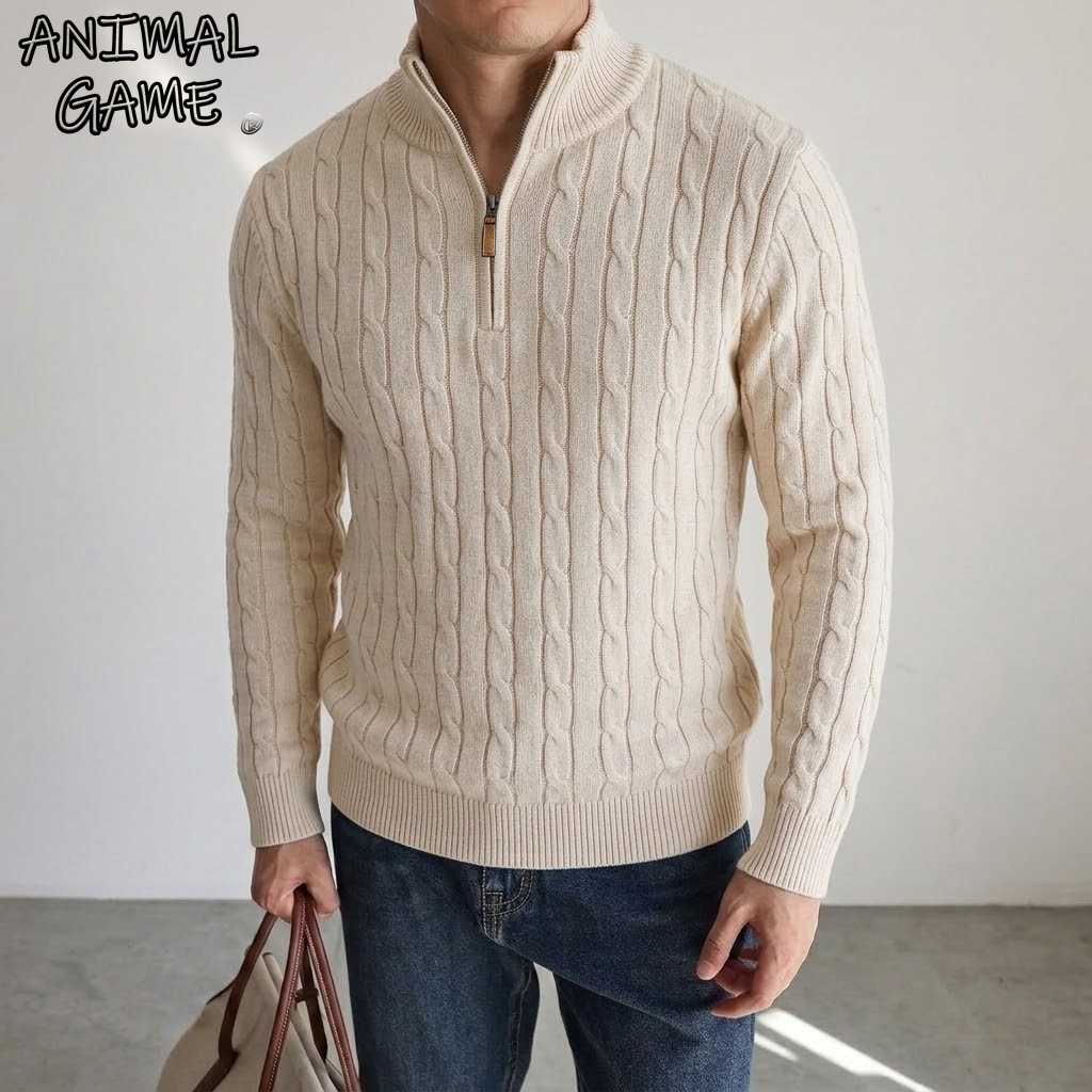 Coat Rack Standing - Novo Suéter Masculino de Tricô com