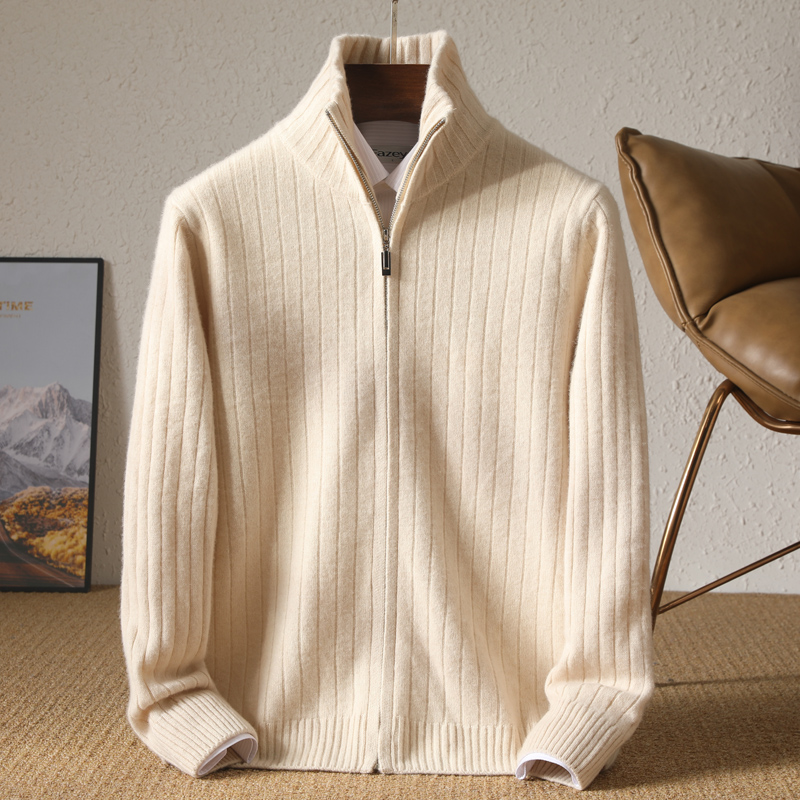 Coat Rack Standing - Homens 100% lã merino gola alta