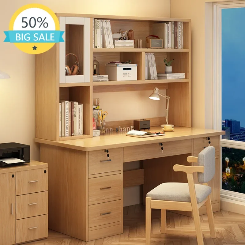 Office Furniture Credenza - Mesa de Computador Moderna com 4