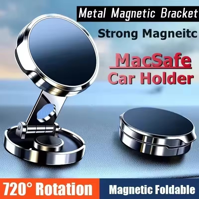 Magazine File Holder - Suporte Magnético Redondo Dobrável para Carro,
