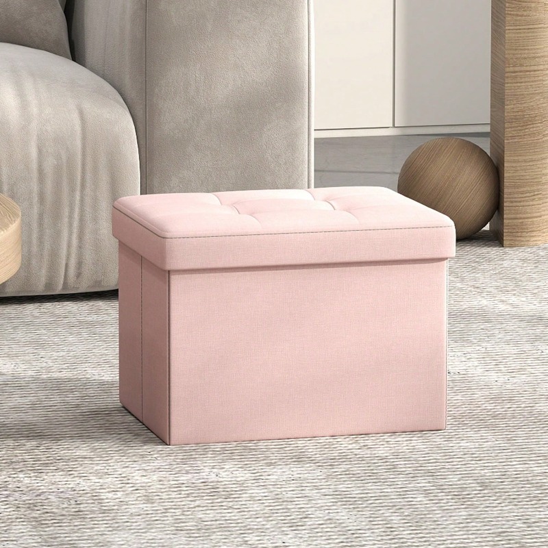 Office X Furniture - Puff de Armazenamento Dobrável Pequeno, Banqueta