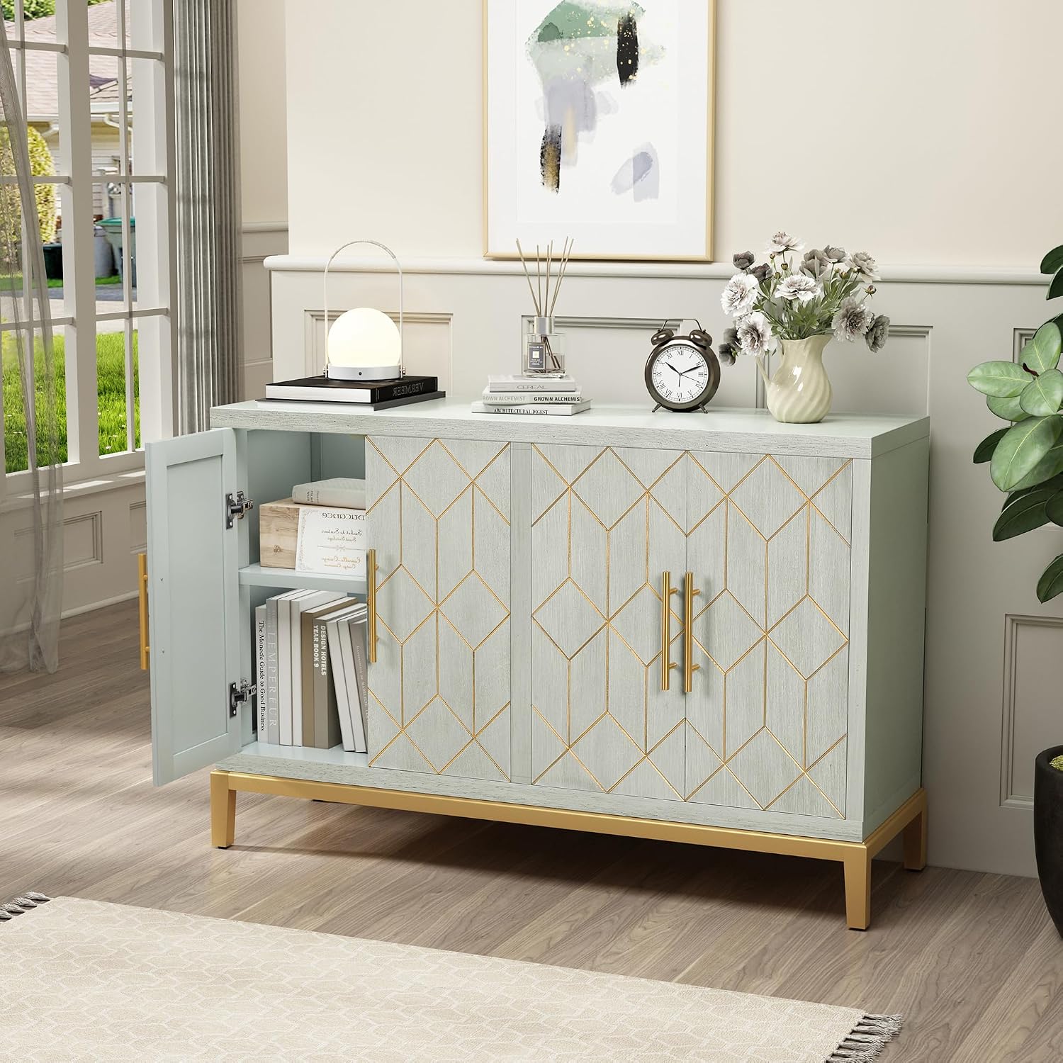 Armário de 4 Portas Moderno, A - Office Furniture Credenza avaliação e preço