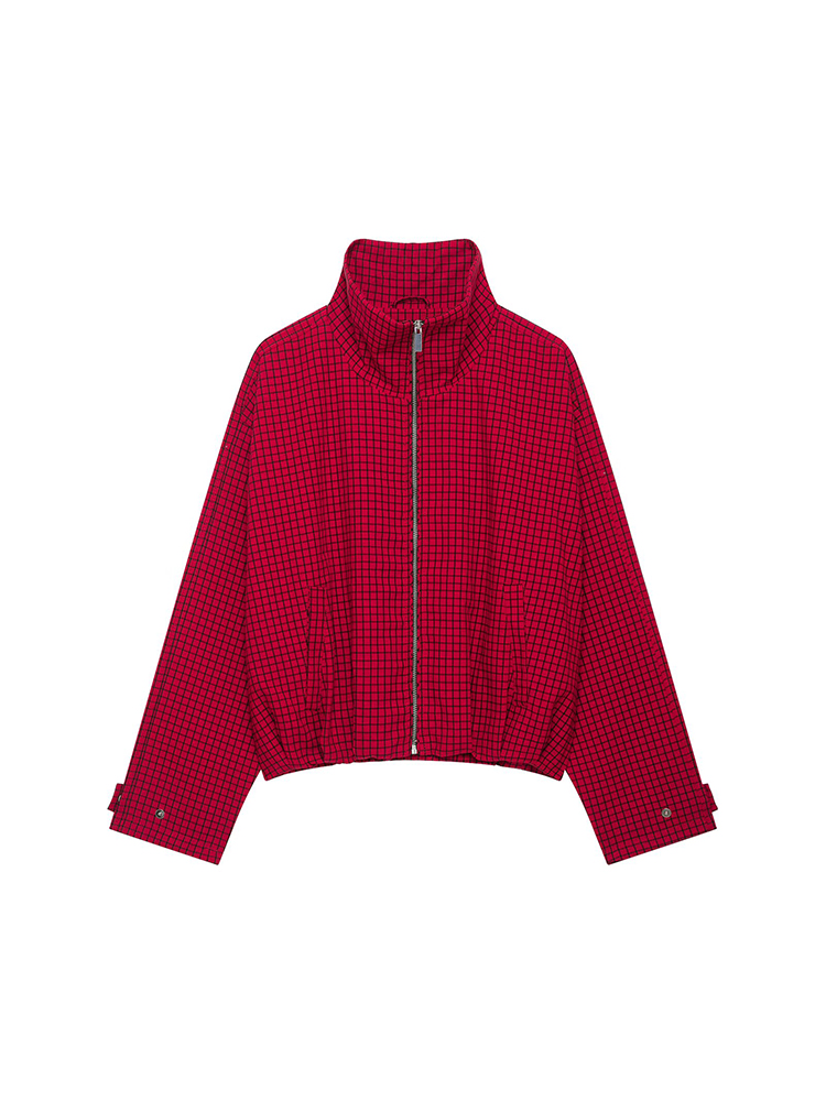 Jaqueta Bomber Xadrez Feminina - Coat Rack Standing avaliação e preço