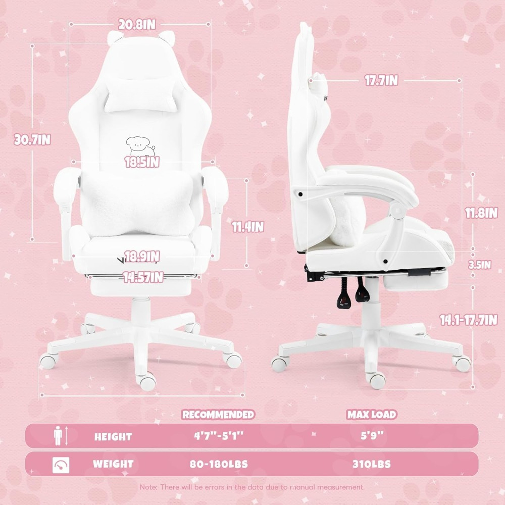Cadeira de jogos fofa com almo - Office X Furniture avaliação e preço