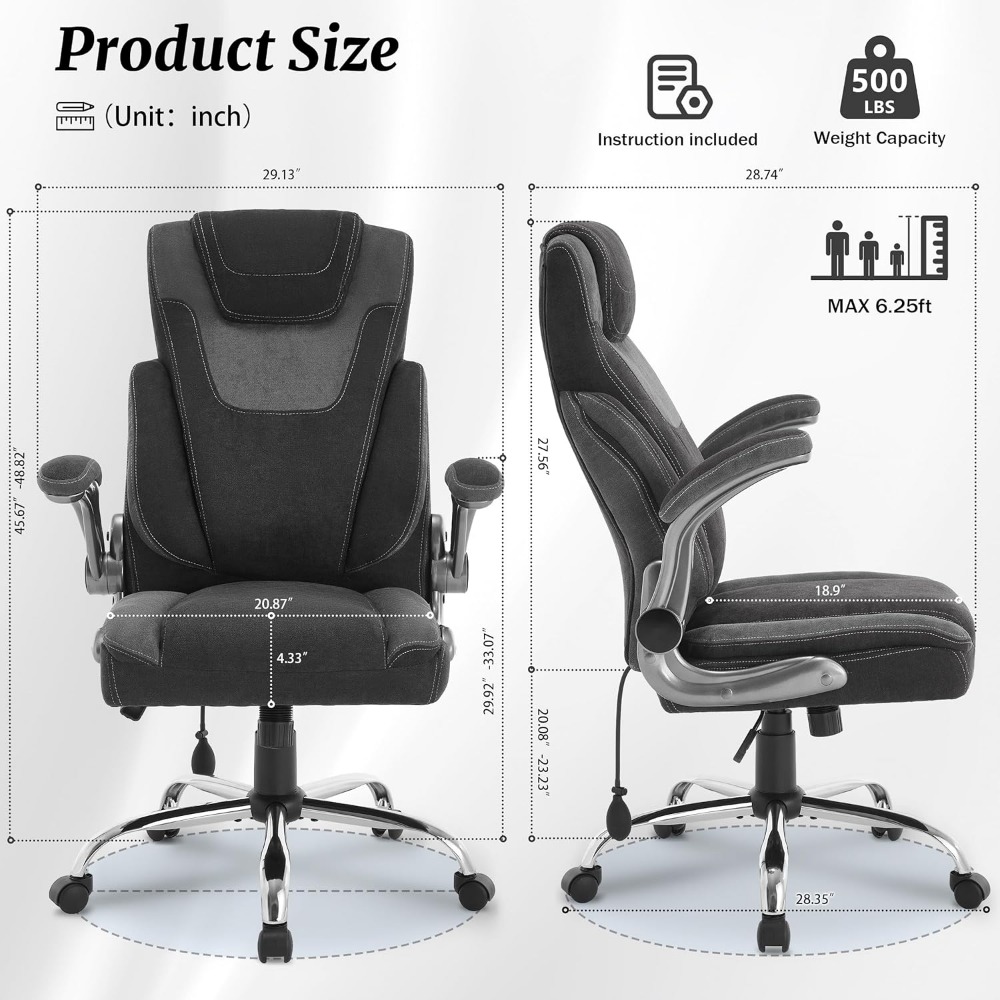 Cadeira de escritório grande e - Office X Furniture avaliação e preço