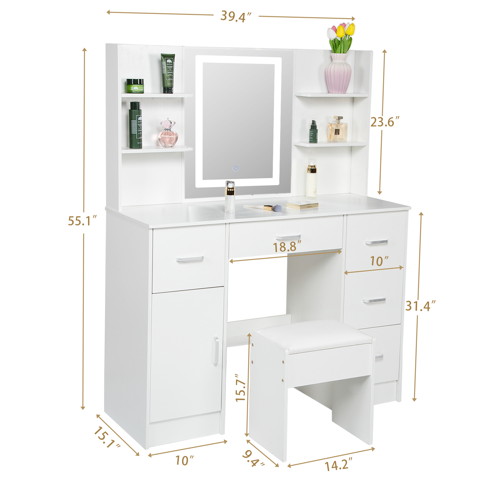 Conjunto de Mesa de Maquiagem  - Office Furniture Credenza avaliação e preço
