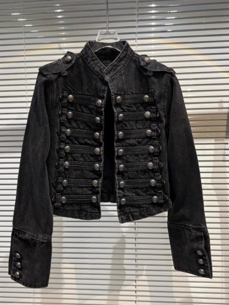 Jaqueta Jeans Cropped Vintage  - Coat Rack Standing avaliação e preço
