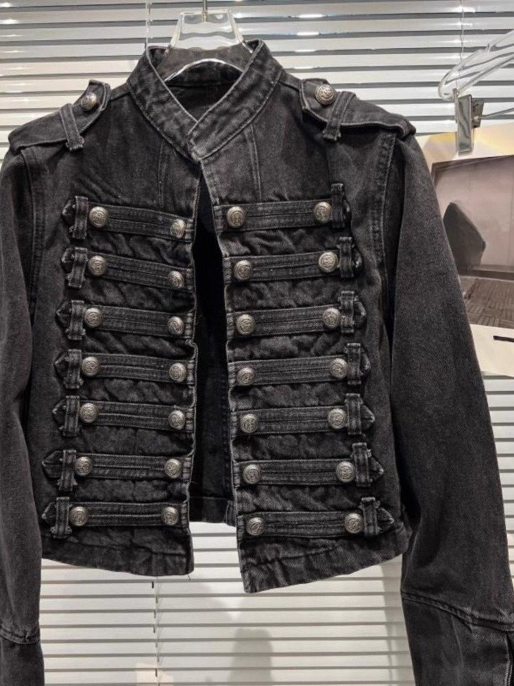 Jaqueta Jeans Cropped Vintage  - Coat Rack Standing avaliação e preço